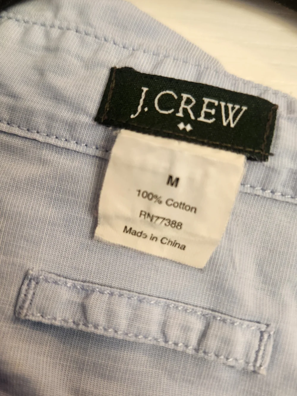 J. Crew Light Blue Button-Up Shirt M Euc
